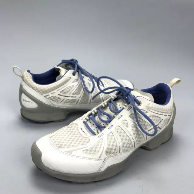 ECCO Biom Performance White Gray Training Athletic Womens EU 37 US 6 6.5 Shoes