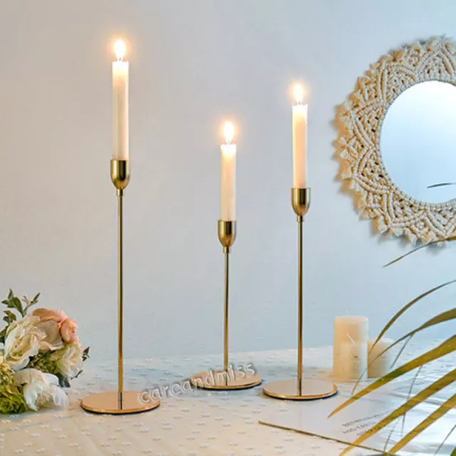 Retro Romantic Candlelight Dinner Wedding Props Home Table Decor Candlestick