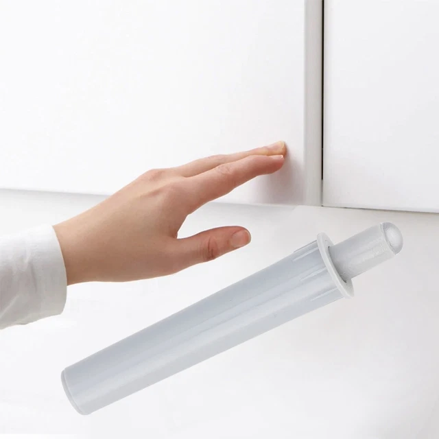 10pcs Cupboard Cabinet Drawer Closet Close Door Stopper Quiet Damper Grey (en An