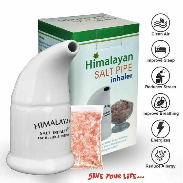 High Quality Ceramic Natural Himalayan Salt Inhaler Asthma Inhaler Anti Corona