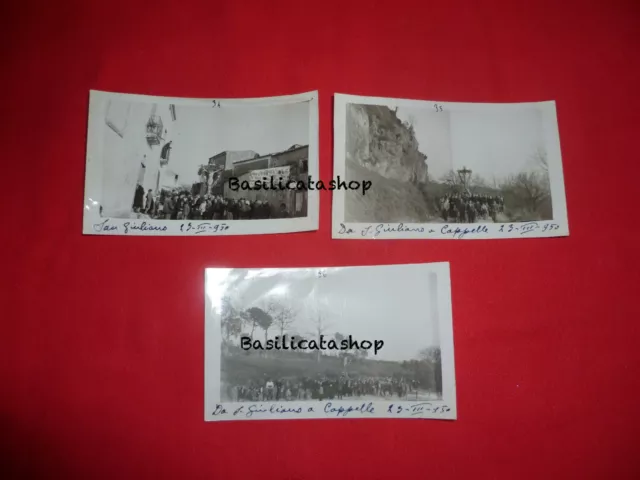 San Giuliano lotto 3 foto processione Gesù in croce 1950 Caserta Campania