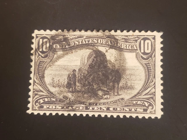 US Scott # 290, Used 10-cent  Trans- Mississippi Expo, Fine. SCV=$35.00