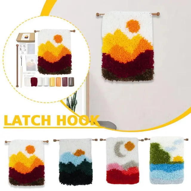 Hook Wool Colorful DIY Cross Stitch 3D Kits Canvas D2 New Embroidery Gift Lot Q0