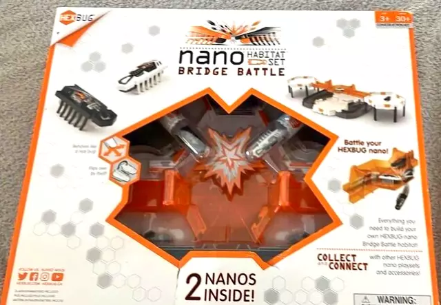 New Hexbug Nano, Bridge Battle, Habitat  Set + 2 Hexbug Nanos