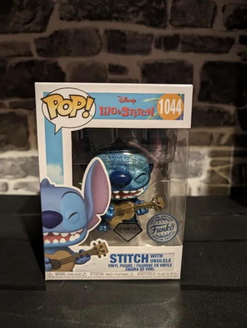 Disney Lilo & Stitch Stitch with Ukelele Diamond Glitter POP! Figura (#1044)