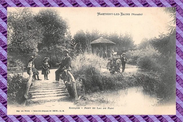 CPA 88 - Martigny The Bath - Bridge And Lake of / The Park