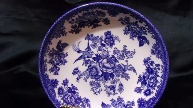 Royal Stafford Asiatic Pheasant Blue and White 8 3/4" Pasta / Serving Bowl