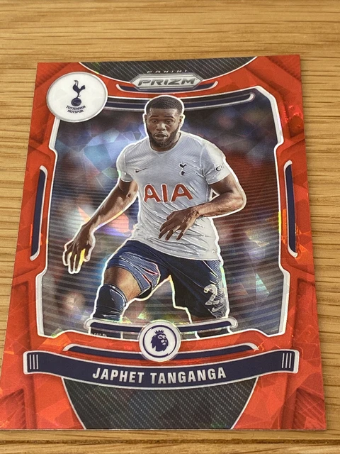 red ice japhet tanganga panini prizm Football Card tottenham hotspur 2021-22