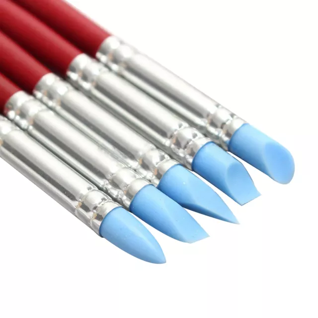 5x moldeador de arcilla de goma de silicona escultura Fimo herramienta de modelado de polímero cerámica DZ8