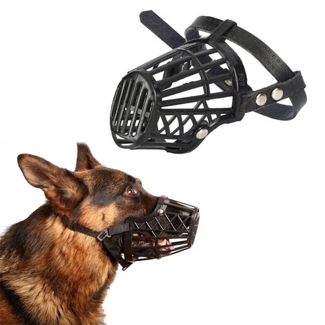 Cesto in plastica cane museruola comodo per cane varie taglie marrone chiaro