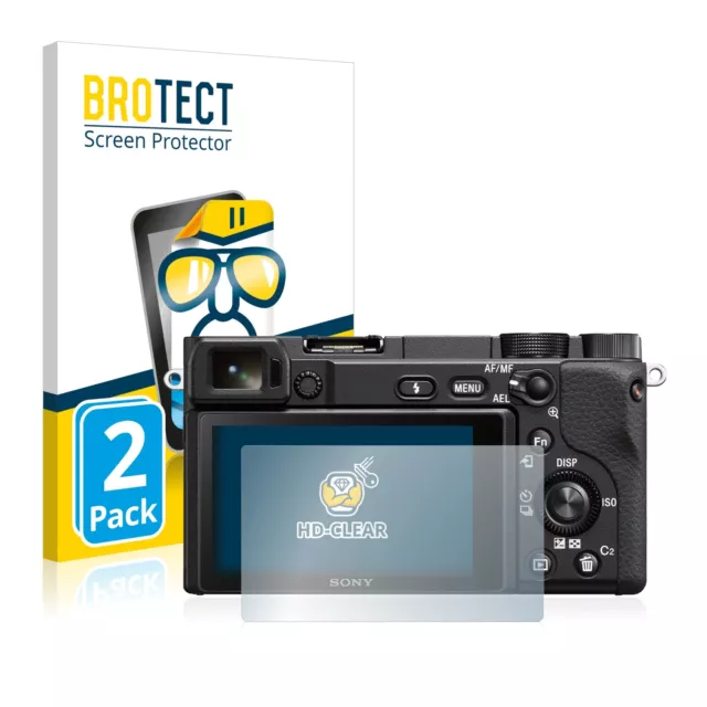 2x Film Protection Ecran pour Sony Alpha 6100 Clair Protecteur