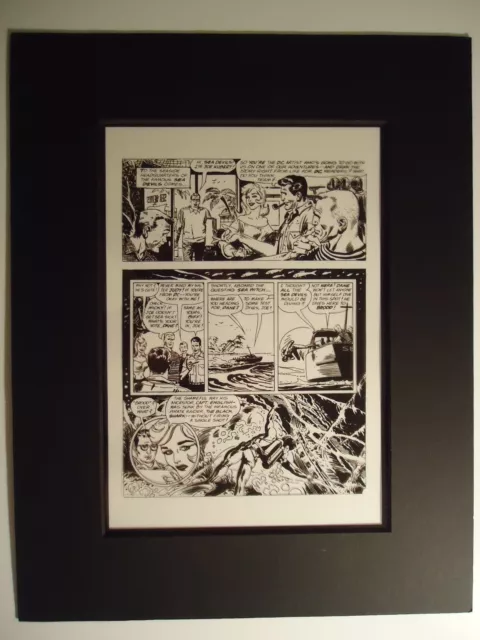 1963 SEA DEVILS # 13 JOE KUBERT APPEARANCE Pg 2 PRODUCTION ART  JACK ADLER COVER
