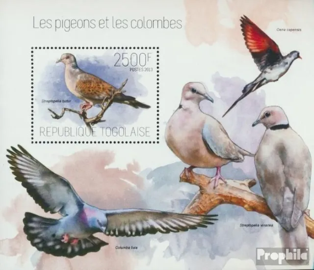 Briefmarken Togo  Mi Block 885 postfrisch Vögel