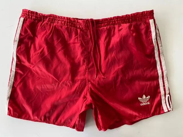 Adidas Lucido Nylon Vintage Sprinter Boxer Pantaloncini Pantaloni D7 TG.XL C907