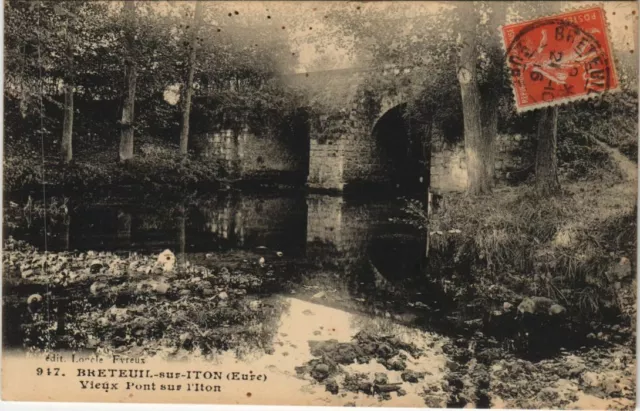 CPA BRETEUIL-sur-ITON Vieux Pont sur l'Iton (1160225)