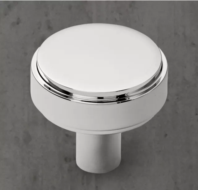 Restoration Hardware Lambeth Smooth 1.5 inch Knob | Finish: Polished Chrome