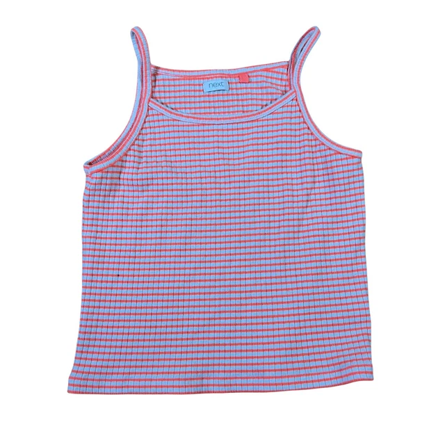 Gilet estivo per ragazze Next età 10 a righe arancioni e bianche bambini in perfette condizioni