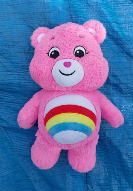 Care Bear Cheer Bear Rainbow Plush Soft Toy Carebear Pink Teddy bear