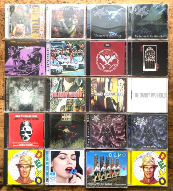 240 Punk/Metal/Rock CDs - Devo, Iggy Pop, Poison idea, Danzig, The Clash, Pixies 3