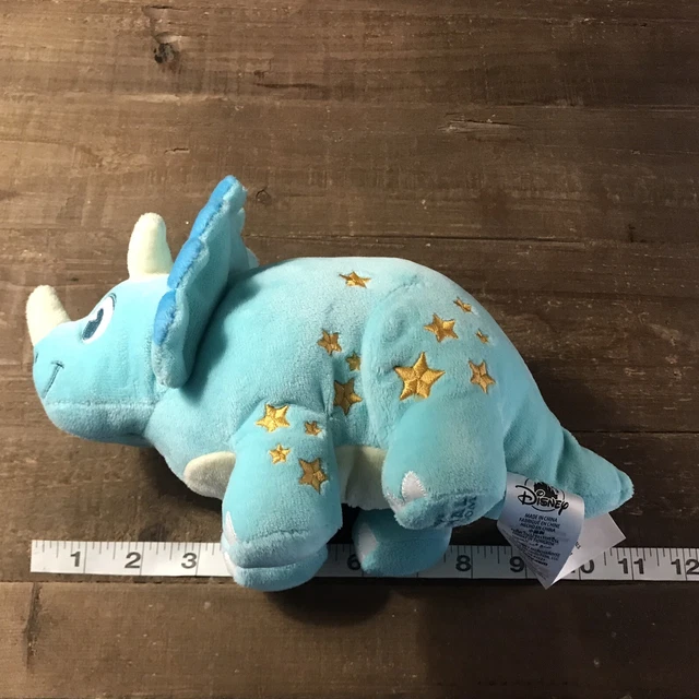 Disney Animal Kingdom Dinoland Blue Triceratops Dinasour Plush Stuffed Animal 5