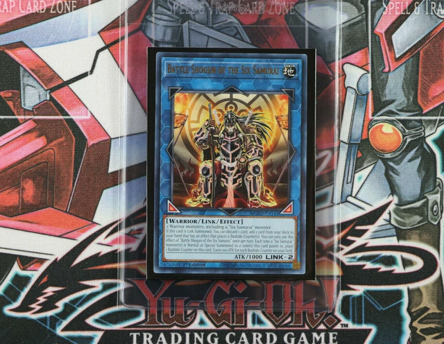 YuGiOh Battle Shogun of the Six Samurai MGED-EN143 1ST Edition Gold Rare
