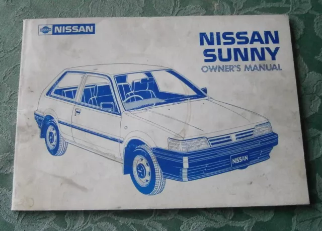 Nissan Sunny, Owners Manual, 1986