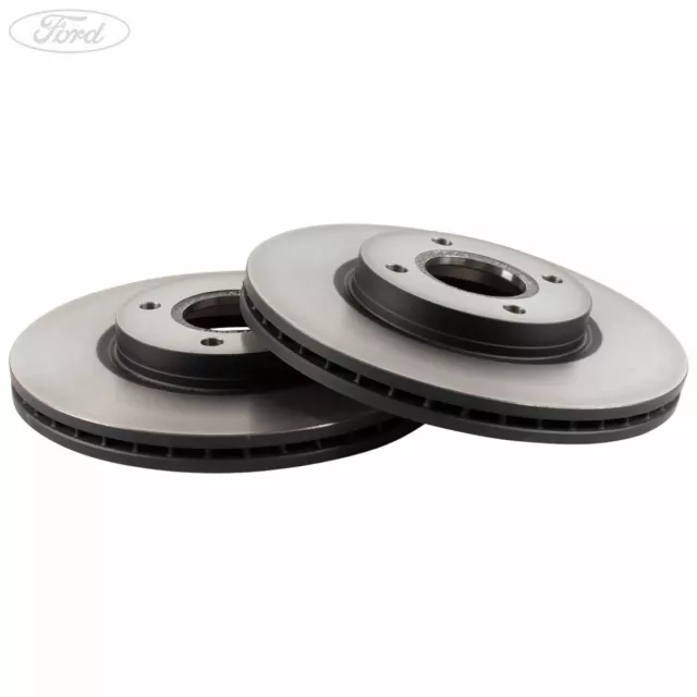 Genuine Ford Fiesta Mk7 ST Front Vented Brake Discs 278mm 4 Stud   1751584