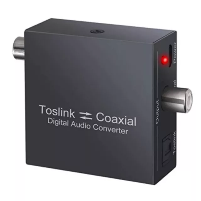 2X(Convertisseur Coaxial Bidirectionnel, SPDIF Optique Toslink Vers Toslink9773