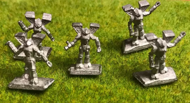 BATTLETECH Ral Partha Miniature - Metal Mech Robot 5 HUMAN BATTLE ARMORS