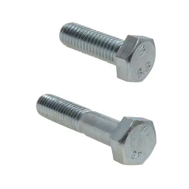 M12 (12mm) x 1.75 pitch Metric Coarse HEX BOLT Screw High Tensile Class 8.8 Zinc