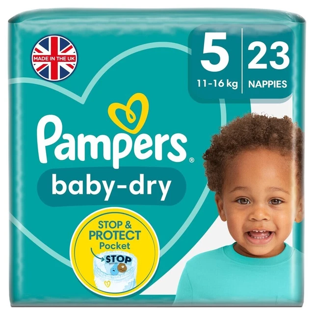 Pampers Size 1 New Baby Jumbo Box Nappies - Pack of 72 Nappies