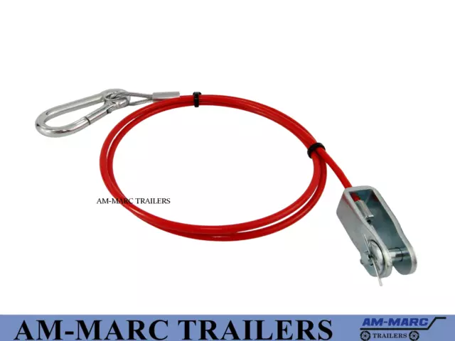 Ifor Williams Style Snatch Clevis Safety Breakaway Brake Handbrake Trailer Cable