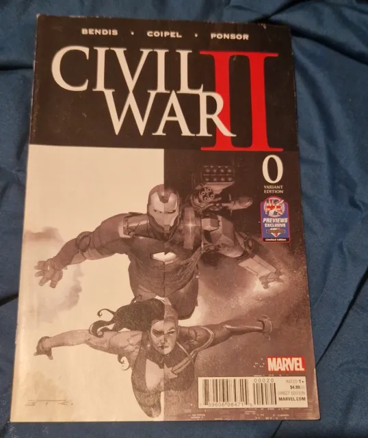 Marvel Civil War II Issue 0 Variant edition