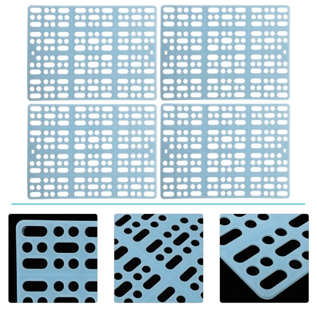 4 Pcs Plastic Mat Rabbit Cage Rabbit Mats Hamster Enclosure Cage Mat