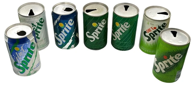 SPRITE CANS ISRAEL 1990's 7 CANS lingua ebraica