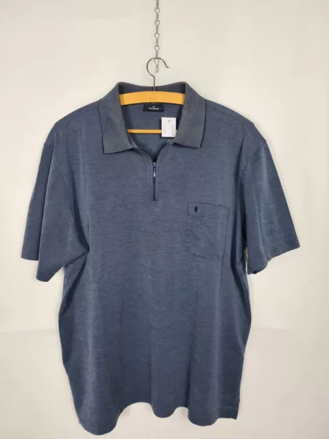 Herren Kurzarm Hemd Polo Shirt mit Reißverschluss super Zustand Gr. L Ragman