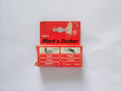 2 Paquets Fixfest BLACK+DECKER Black & Decker A5971 Type 12 Ongles 16mm BD428 DN428 SR190E 
