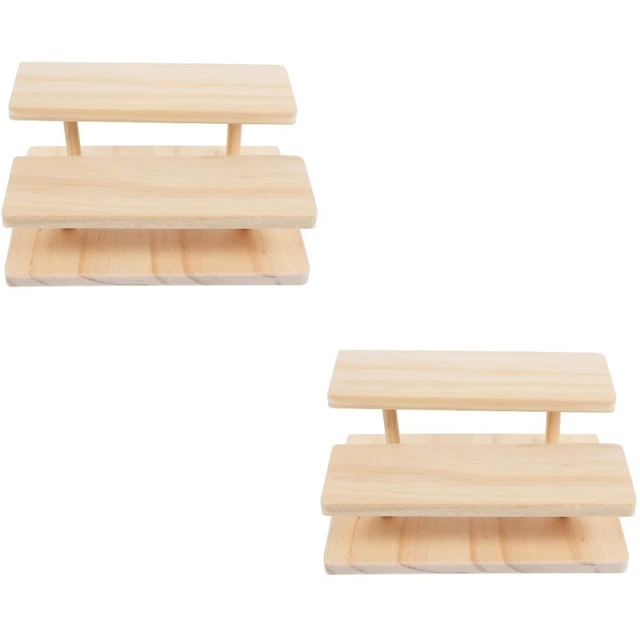 2 pz supporto display multifunzione supporto display desktop doppio strato