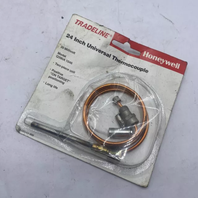 Honeywell 24-inch Thermocouple Q390A1046 HVAC and Refrigeration  Replacement