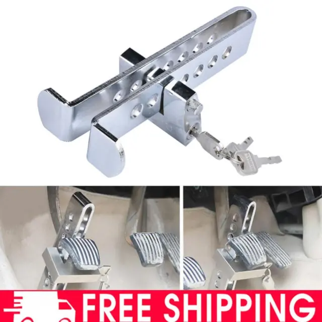 Auto Car Brake Clutch Pedal Lock Stainless Anti-Theft Strong Security