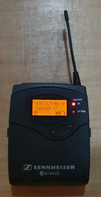 Sennheiser SK100 G3-GB Bodypack Wireless Transmitter 780-822mhz CH59-CH64 EW100