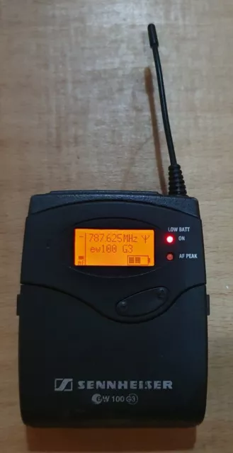 Sennheiser SK100 G3-GB Bodypack Wireless Transmitter 780-822mhz CH59-CH64 EW100