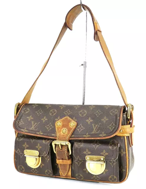 Auth Louis Vuitton Monogram Denim Baggy PM Shoulder Bag Pink M95212 Junk  5654F