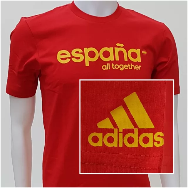 adidas T Shirt Spanien Spain FEF EURO 2012 Espana all together S M L XL 2XL O1-2