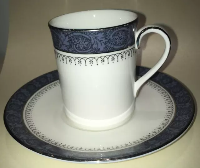 ROYAL DOULTON SHERBROOKE  First Quality Demi-Tasse/Espresso Coffee Cup & Saucer