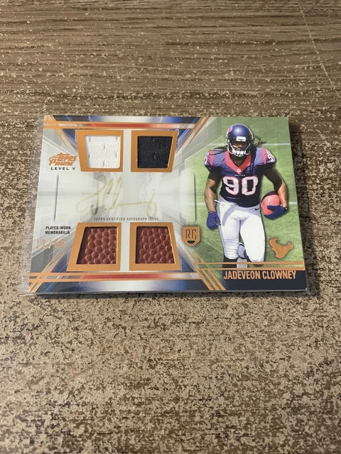 2014 Topps Prime Level 5 Relic Copper /50 Jadeveon Clowney #PV-JC Rookie Auto RC