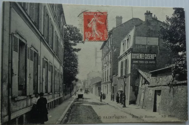 Saint Denis 93 CPA Island Rue Du Bocage Good Condition Animated 1908