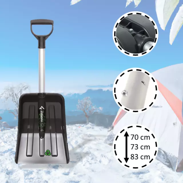 Auto Schneeschaufel Teleskop Schneeschippe Makalu Lawinen Schaufel  Notschaufel