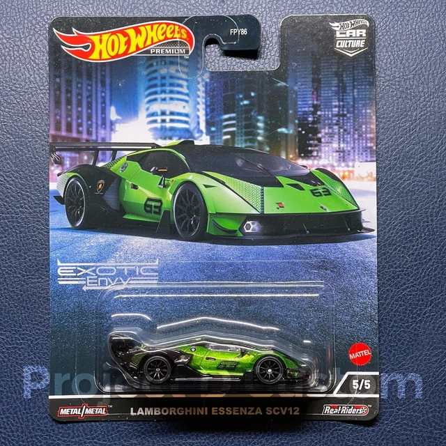 Hot Wheels modèle de Voiture Lamborghini Essenza SCV12 DieCast Model - 1/64 Scale Longueur 6cm