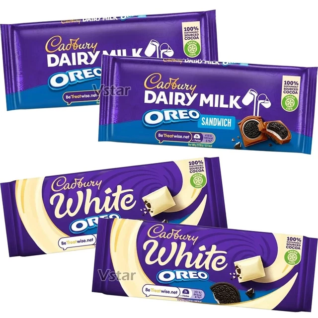 CADBURY DAIRY MILK Oreo White & Sandwich Chocolate Bars £13.99